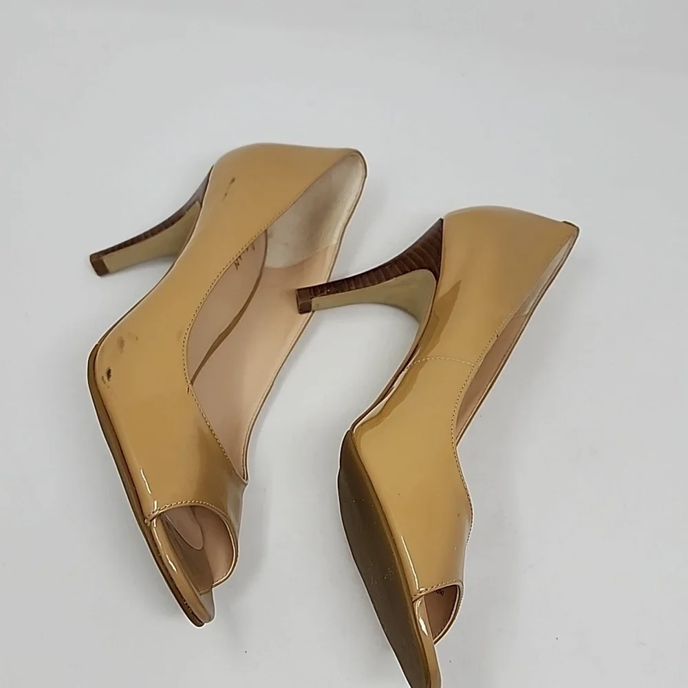 Cole Haan Peep Toe Women's Heel Pumps Nude Size 7